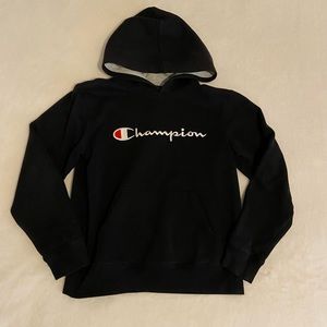 Black youth boys Champion hoodie